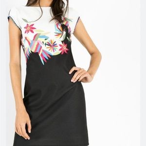 Desigual Bird print stretchy dress